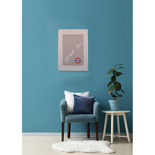 Framed Print NZ Metro Highways