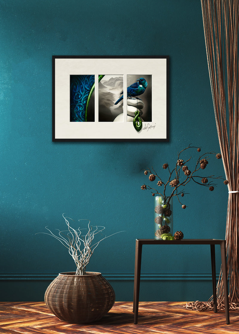 Framed canvas print titled Lonesome Shadows
