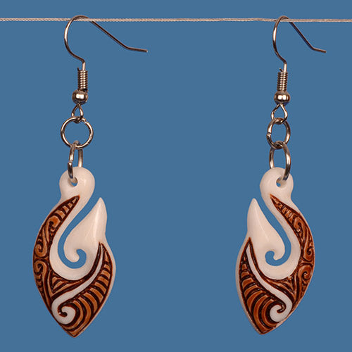 Māori Hook Harmony Earrings - BE050