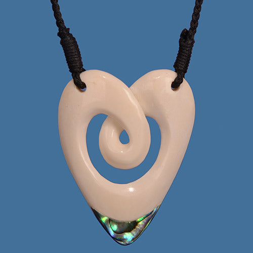 Large Heart with Twist Necklace - BP025