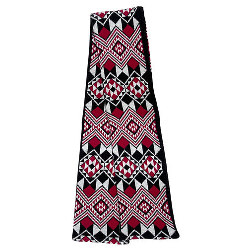 Dark Red Mãori Scarf - CST004