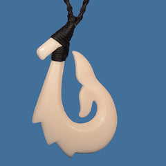 Bone Bound Whale Tail Hook Pendant - FBC058