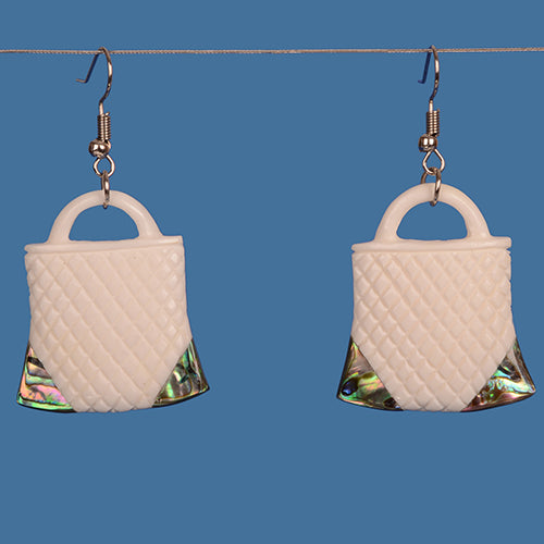 Bone Kete Drop Earrings