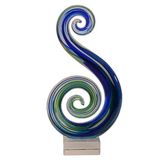 Large Double Koru Glass Ornament - HKG074