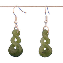 Jade Double Twist Earring - JE024