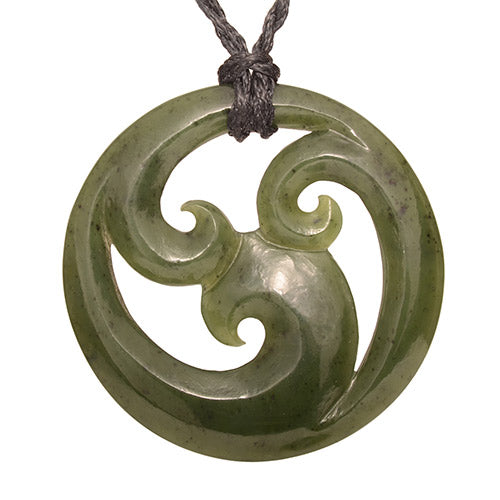 Green Nephrite Jade Double Koru Heart Pendant NZ Maori Necklace - 3JADE  wholesale of jade carvings, jewelry, collectables, prayer beads