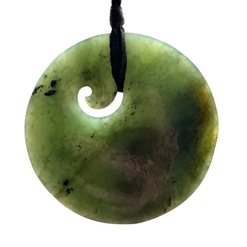 Jade Disc with Small Koru