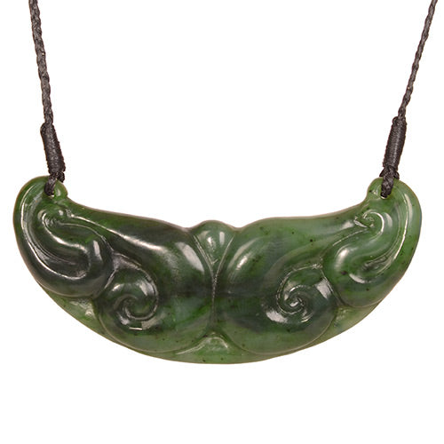Jade Koru Breast Plate - JP188