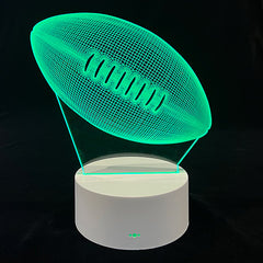Colour Changing Rugby Ball Night Light - LNL020