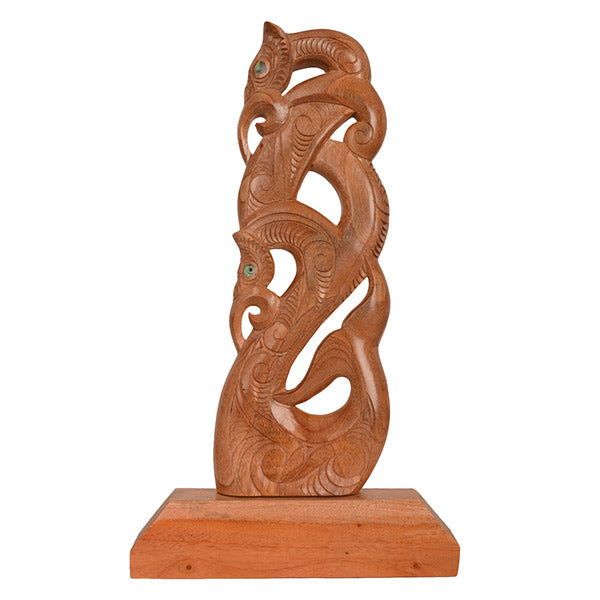 Double Manaia on base Whale tail - WA041