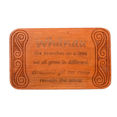 Whanau Wood Sign