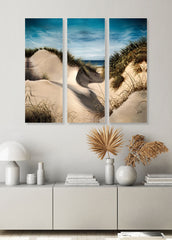 Canvas 3 Panel Print  Titled Sand Dunes