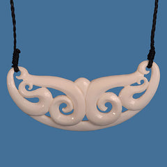 Bone Koru design necklace. BN006