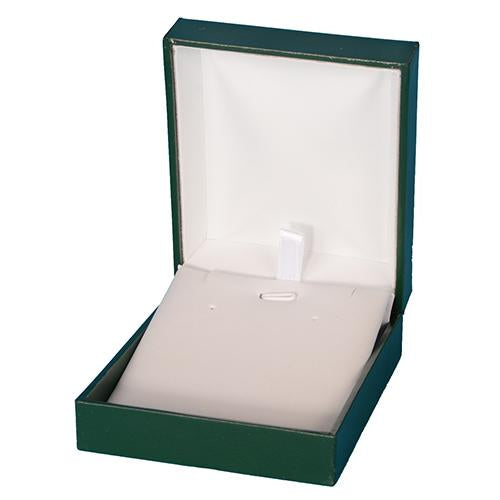 Green Leatherette Pendant Box