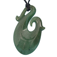 Greenstone Hook Pendant