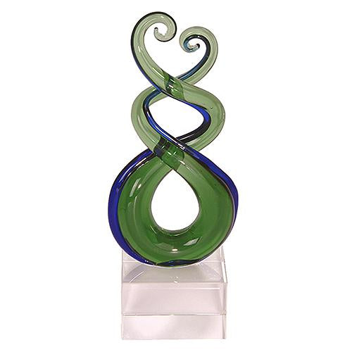 Glass Triple Twist Ornament