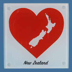Glass Love NZ Coaster Set