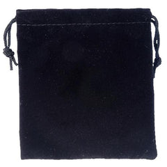 Black Velvet Drawstring Bag