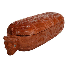 Waka Huia Wooden Treasure Box. WA037