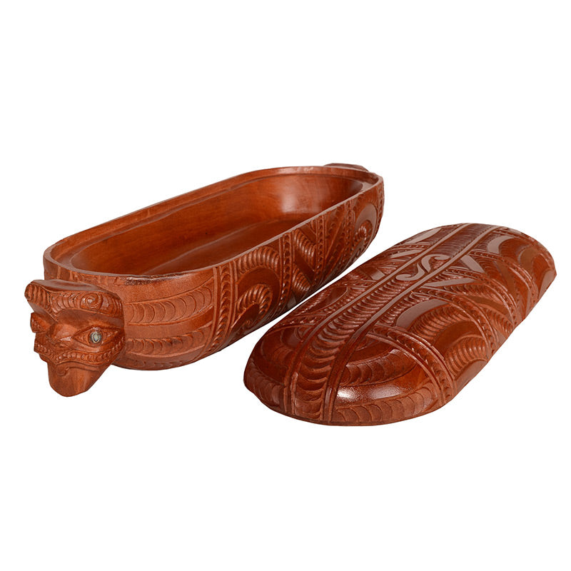 Waka Huia Wooden Treasure Box. WA037