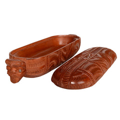 Waka Huia Wooden Treasure Box. WA037